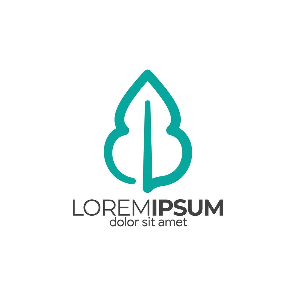 concept logo. lijn kunst vector ontwerp elementen. de brief b is een gemakkelijk secans