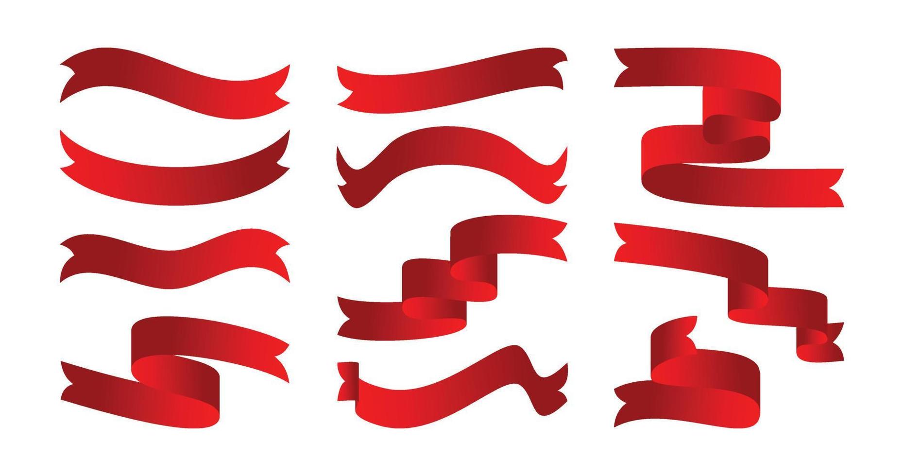 reeks van lint icoon in rood kleur Aan wit achtergrond, vector illustratie