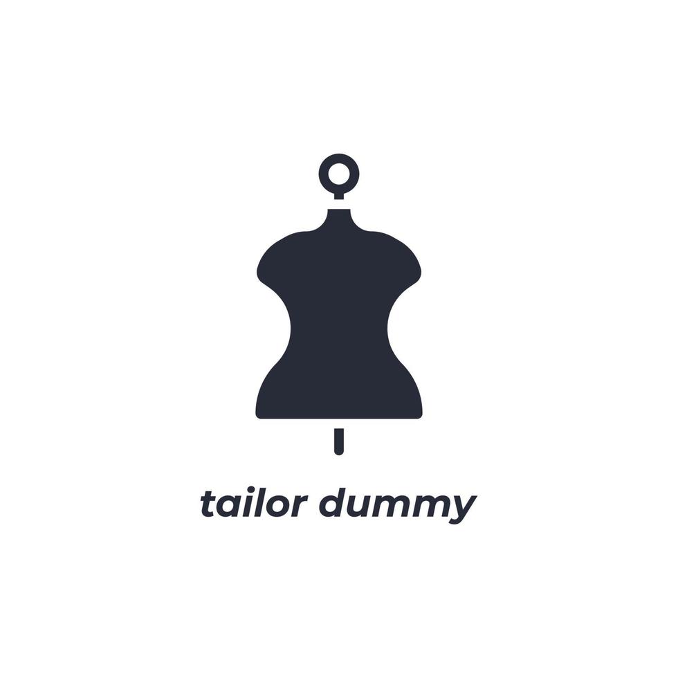 vector teken kleermaker dummy symbool is geïsoleerd Aan een wit achtergrond. icoon kleur bewerkbaar.