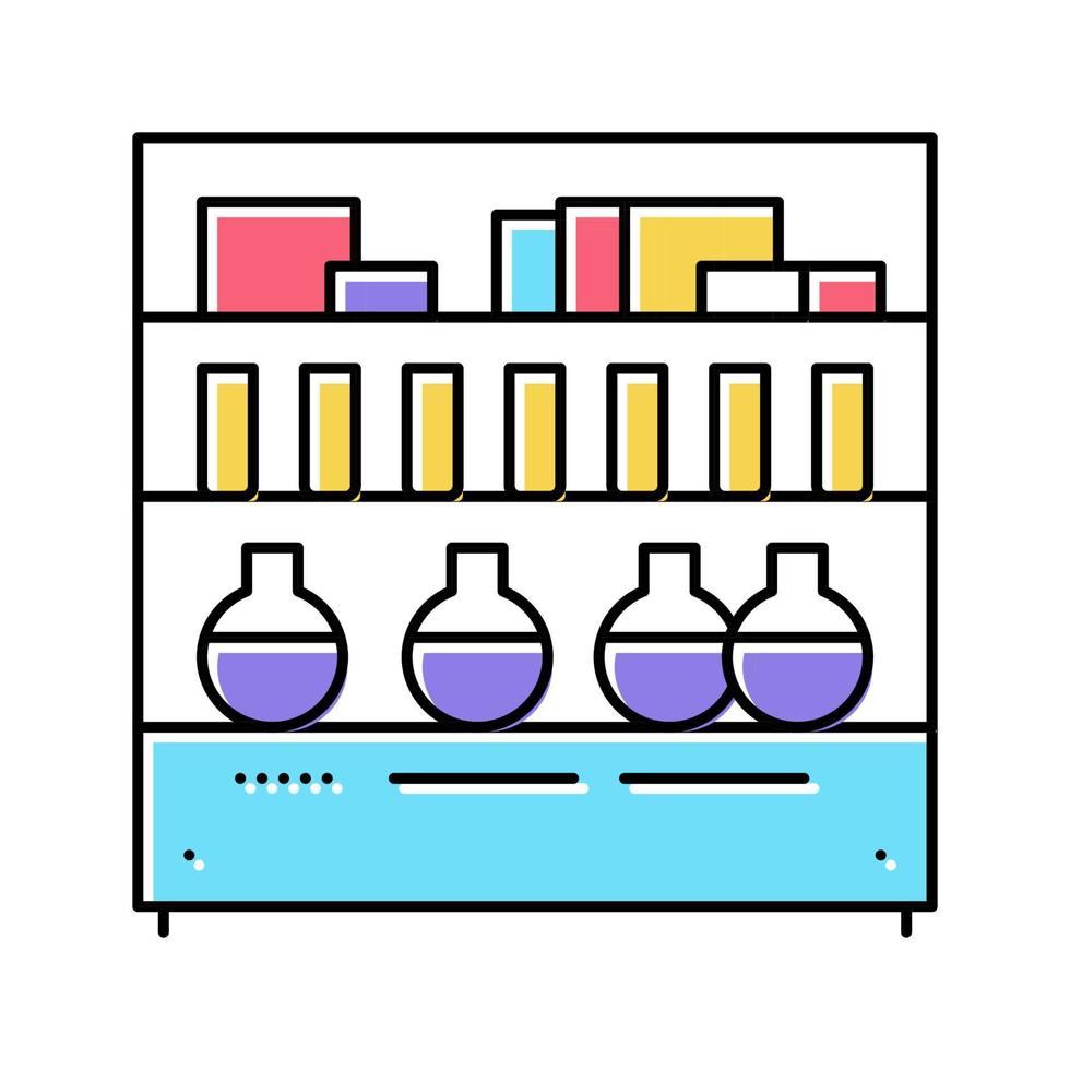 farmaceutische productie ingrediënten kleur pictogram vectorillustratie vector