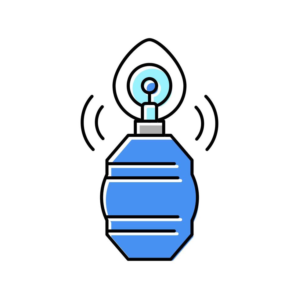 lucht gezichtsmasker kleur pictogram vectorillustratie vector