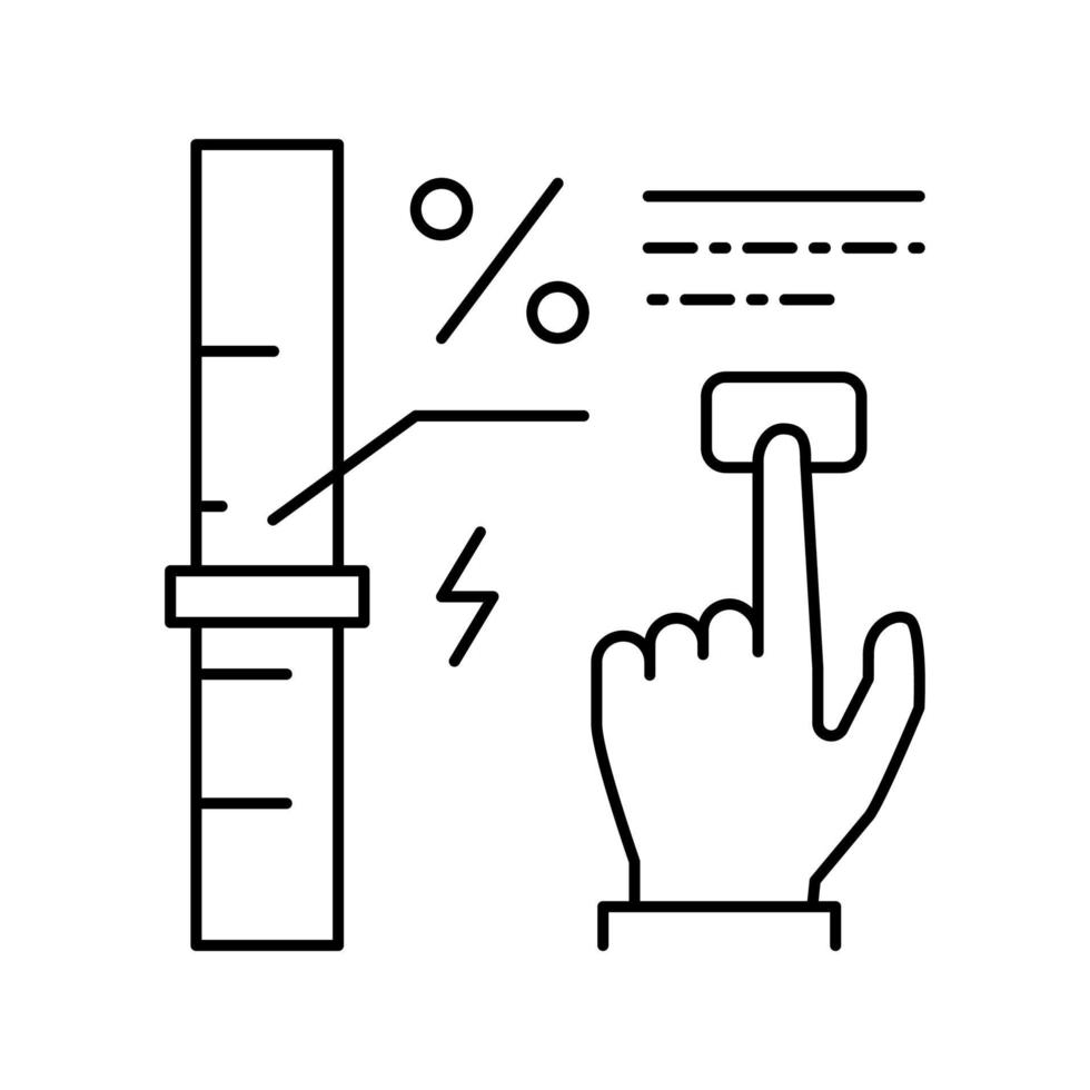 economie en energiebesparing lijn pictogram vectorillustratie vector