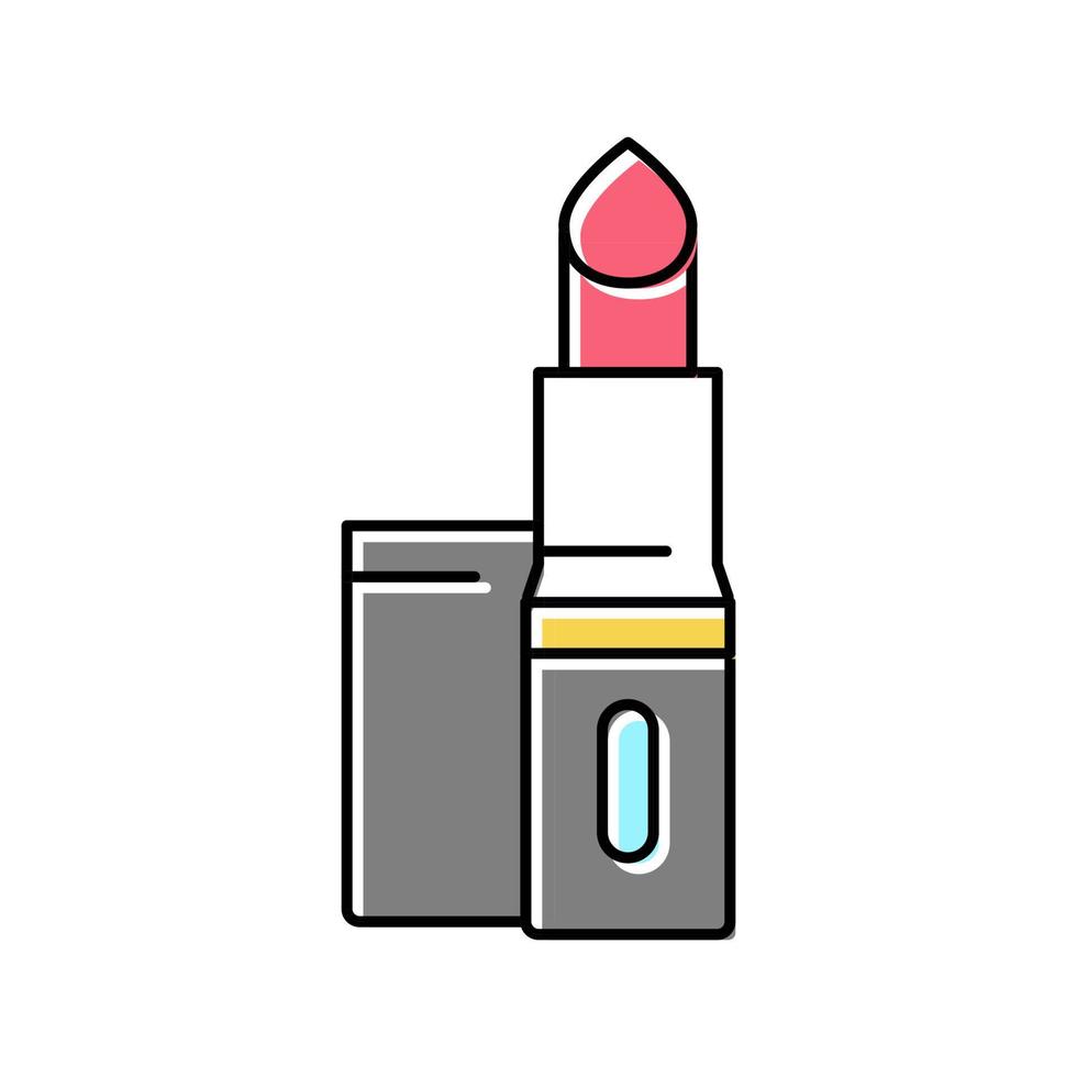 lippenstift cosmetologie accessoire kleur pictogram vectorillustratie vector