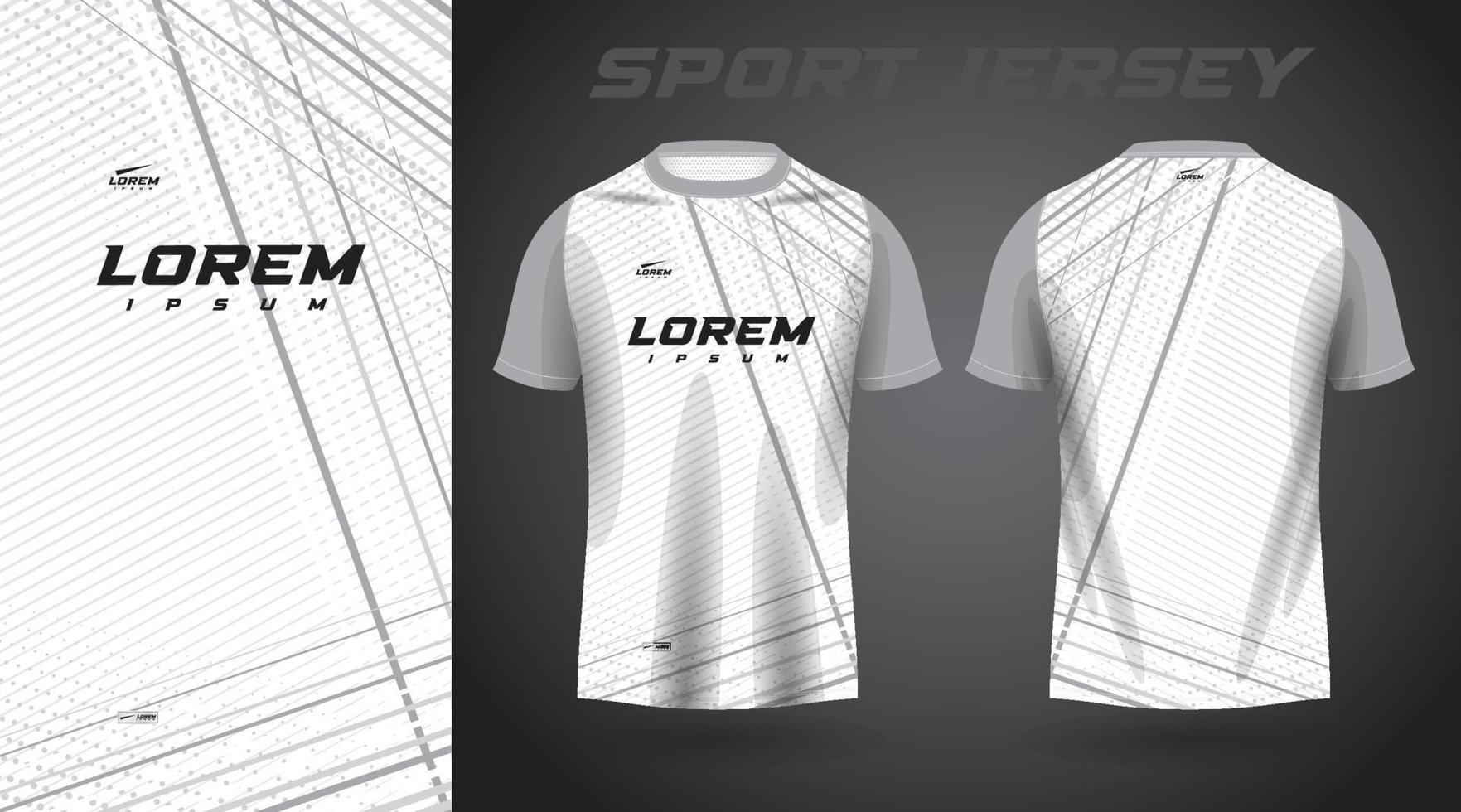 wit shirt sport jersey ontwerp vector