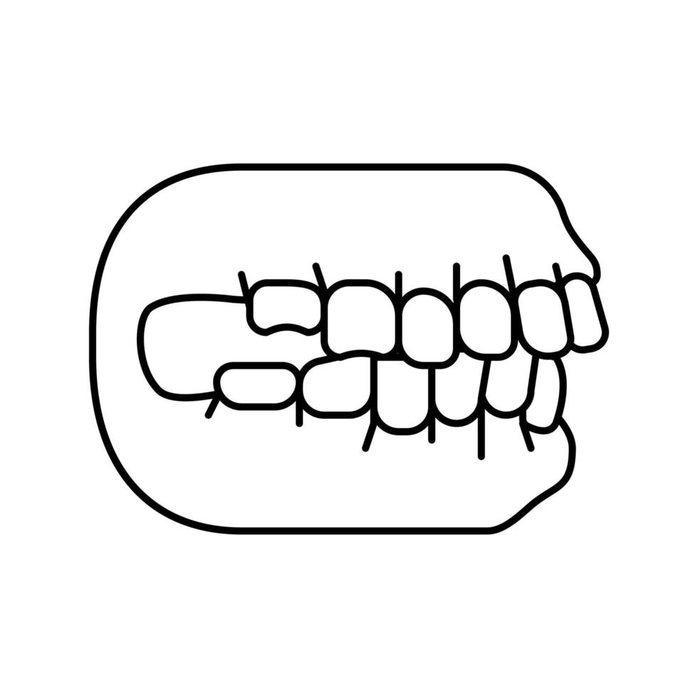 beet correctie lijn icoon vector illustratie