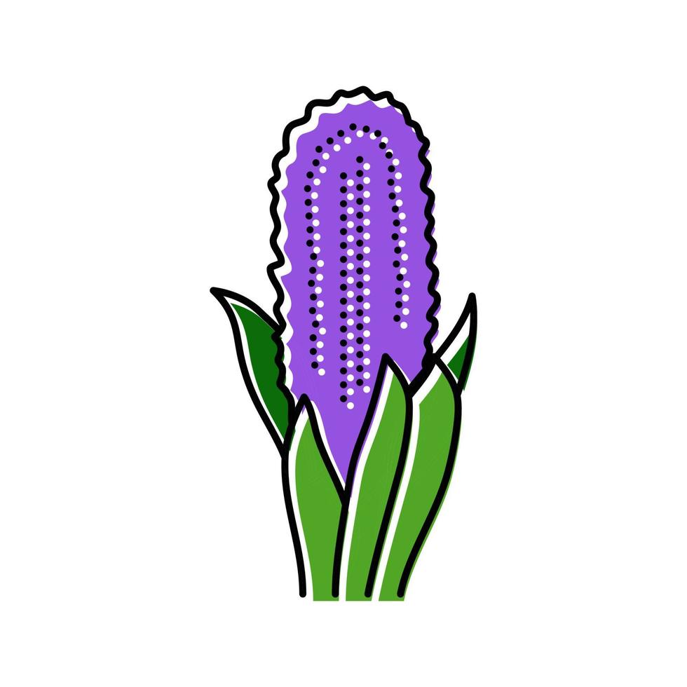 hyacint bloem voorjaar kleur icoon vector illustratie