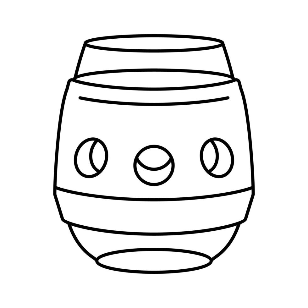 kop wijn glas lijn icoon vector illustratie