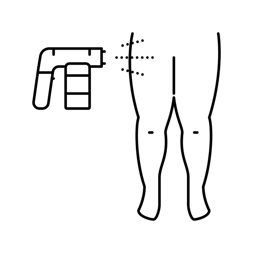 been tan verf lijn pictogram vectorillustratie vector