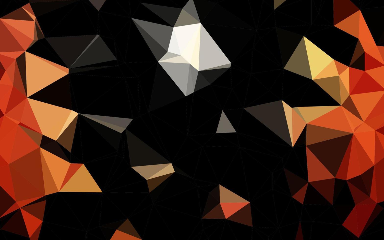donkerrode, gele vector driehoek mozaïek dekking.