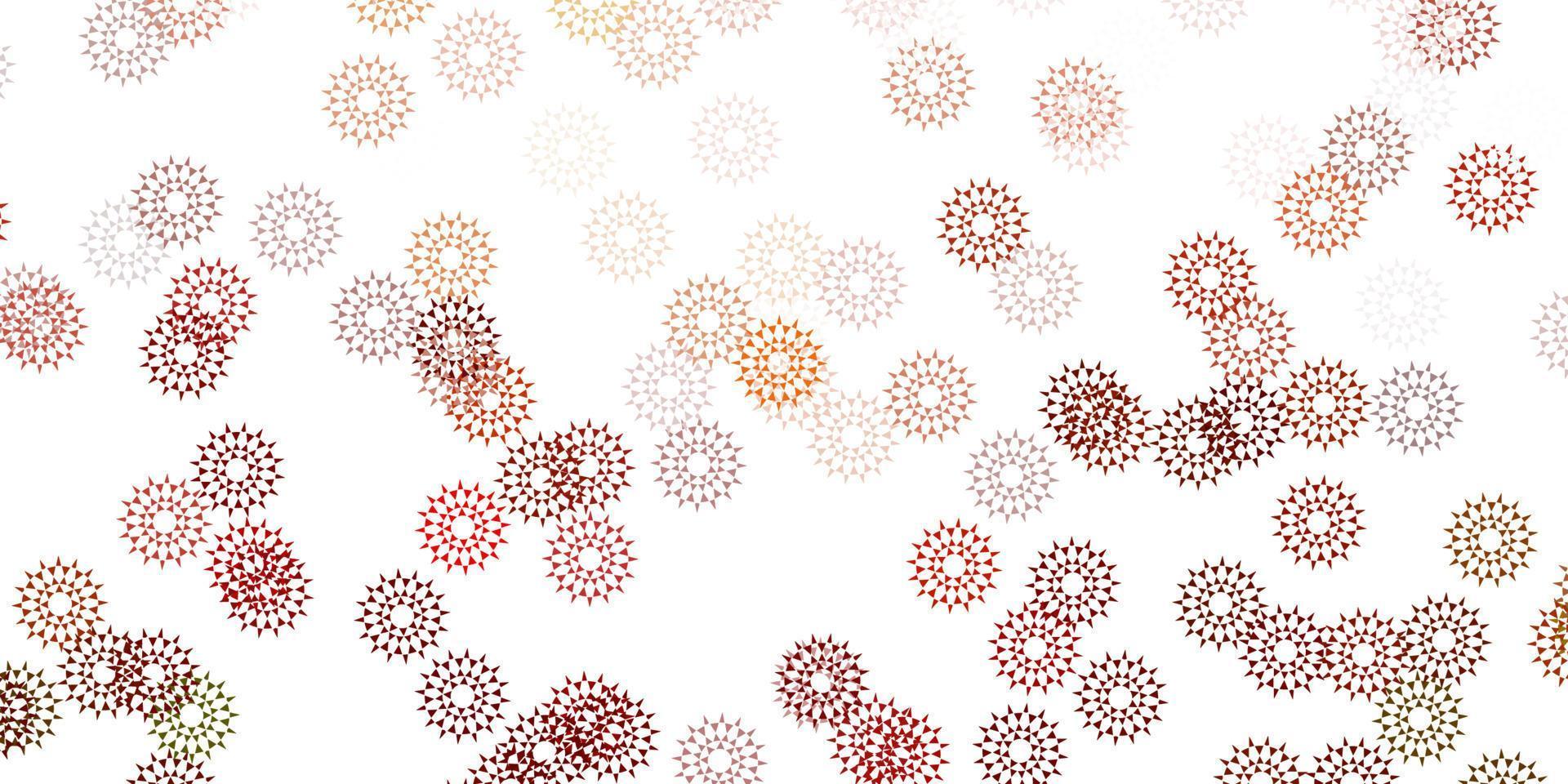 lichtroze vector doodle textuur met bloemen.