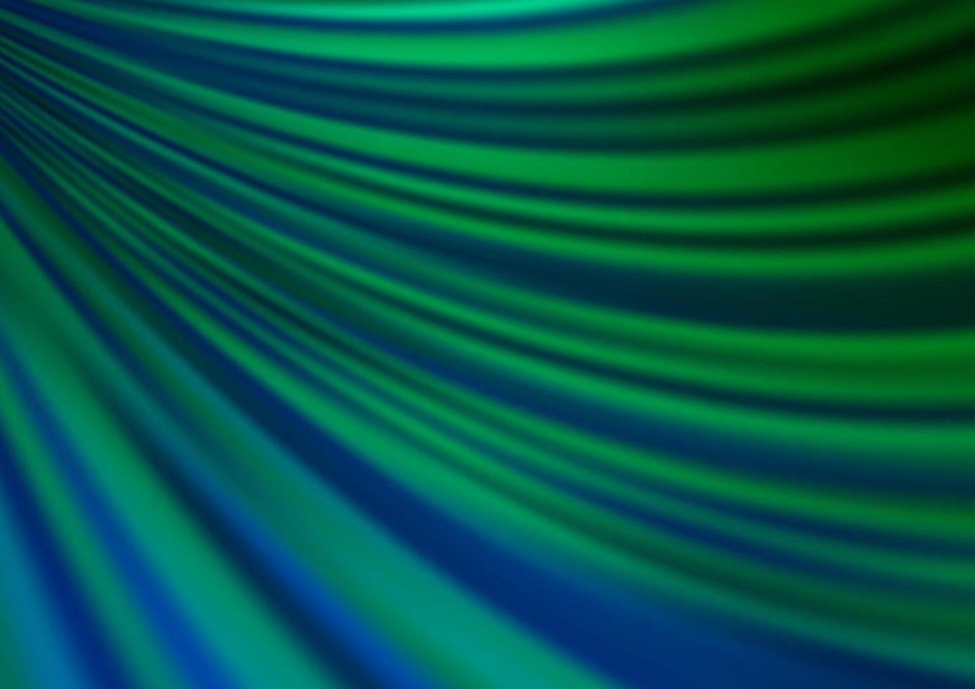 donkerblauwe, groene vectorachtergrond met abstracte lijnen. vector
