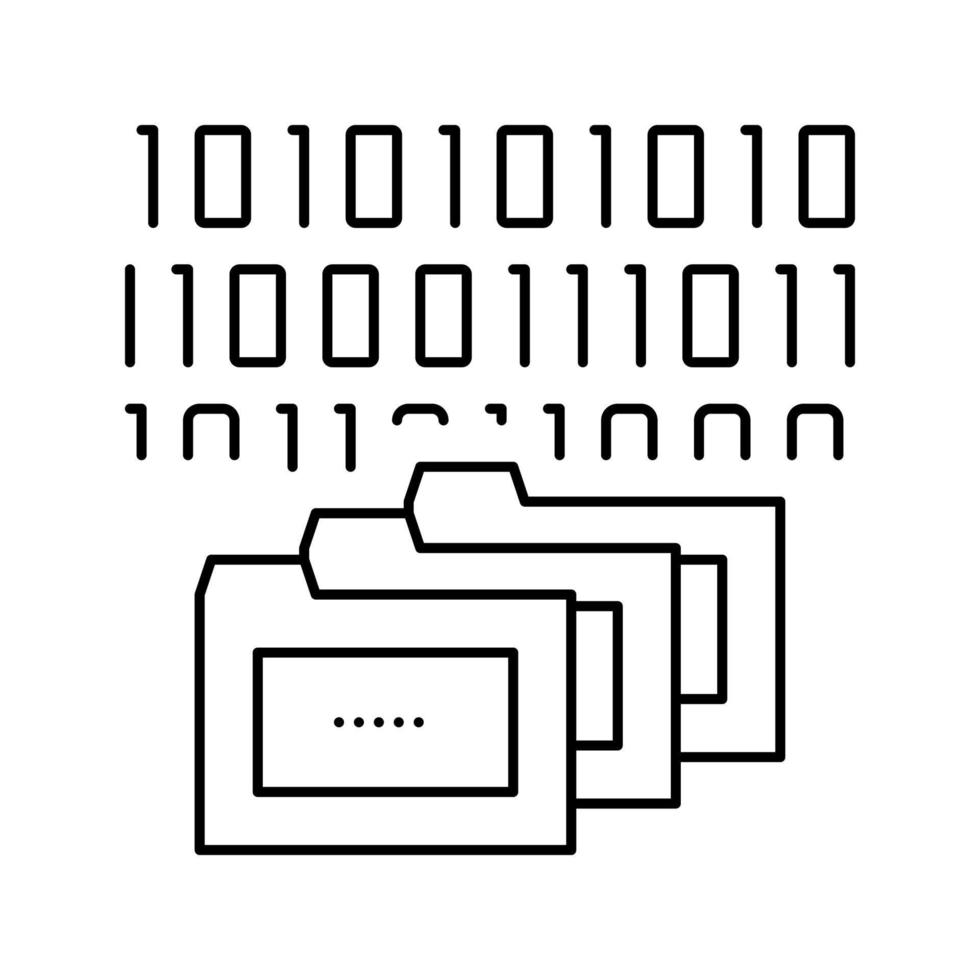 internet financiën rapport lijn pictogram vectorillustratie vector