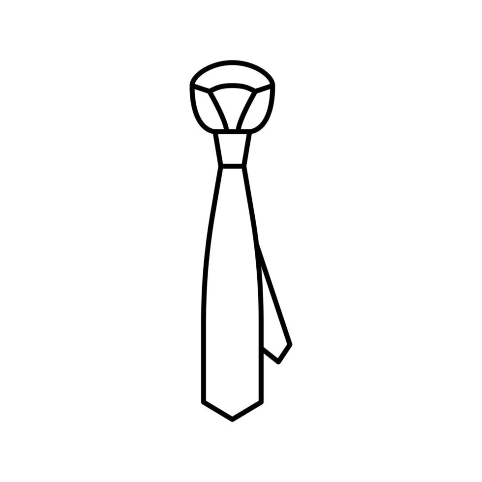 stropdas formalwear accessoire lijn pictogram vectorillustratie vector