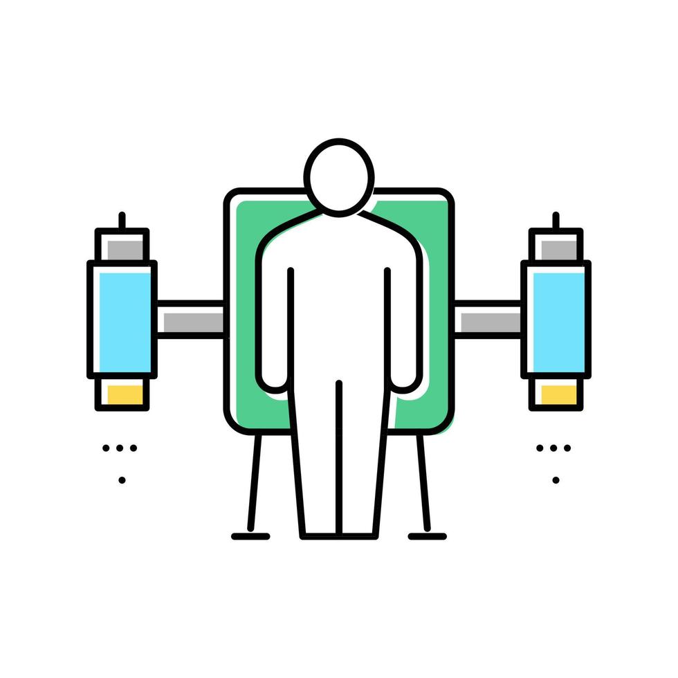 jetpack apparatuur kleur pictogram vectorillustratie vector