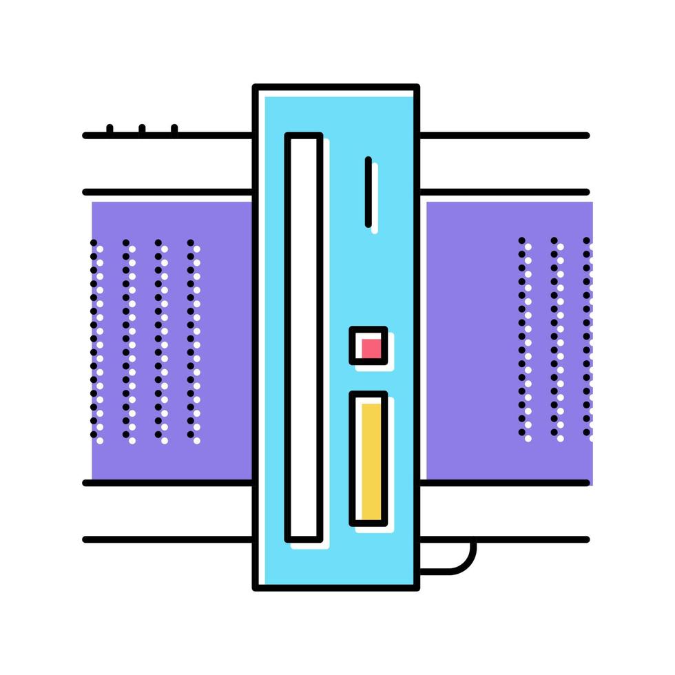 medische fabricage fabriek apparatuur kleur pictogram vectorillustratie vector