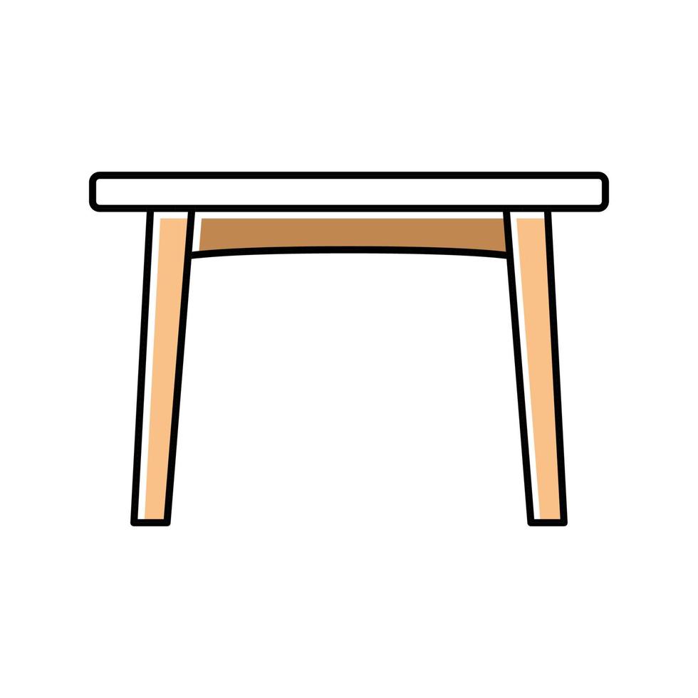 tafel eetkamer kleur pictogram vectorillustratie vector