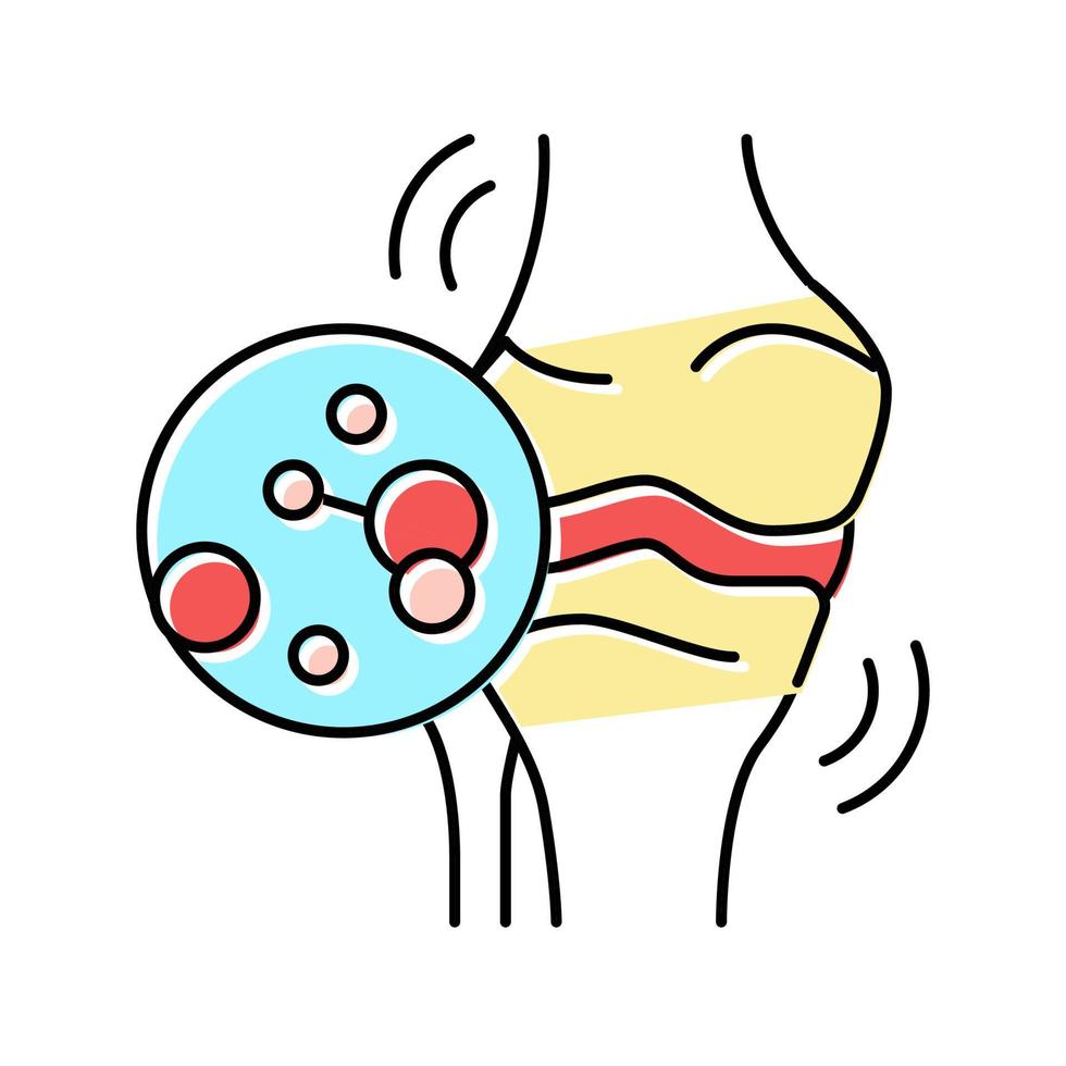 juveniele idiopathische artritis kleur pictogram vectorillustratie vector