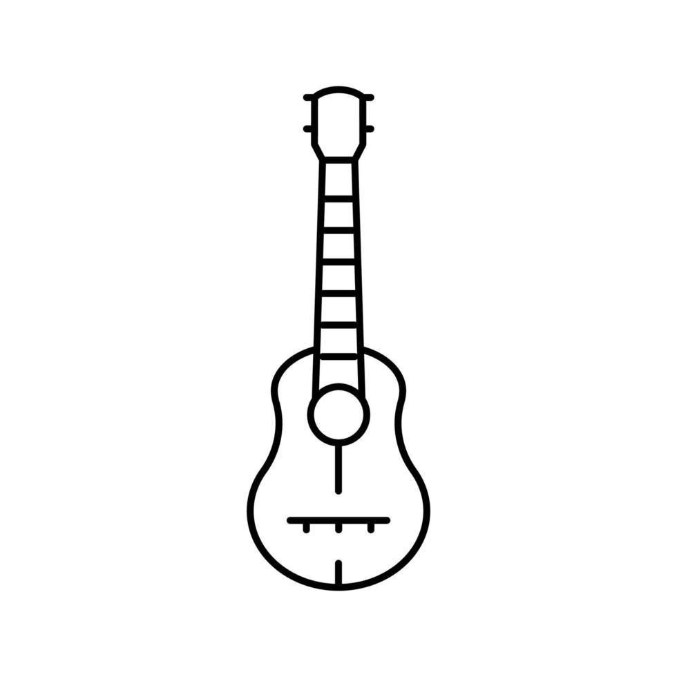 gitaar muzikant instrument lijn pictogram vectorillustratie vector