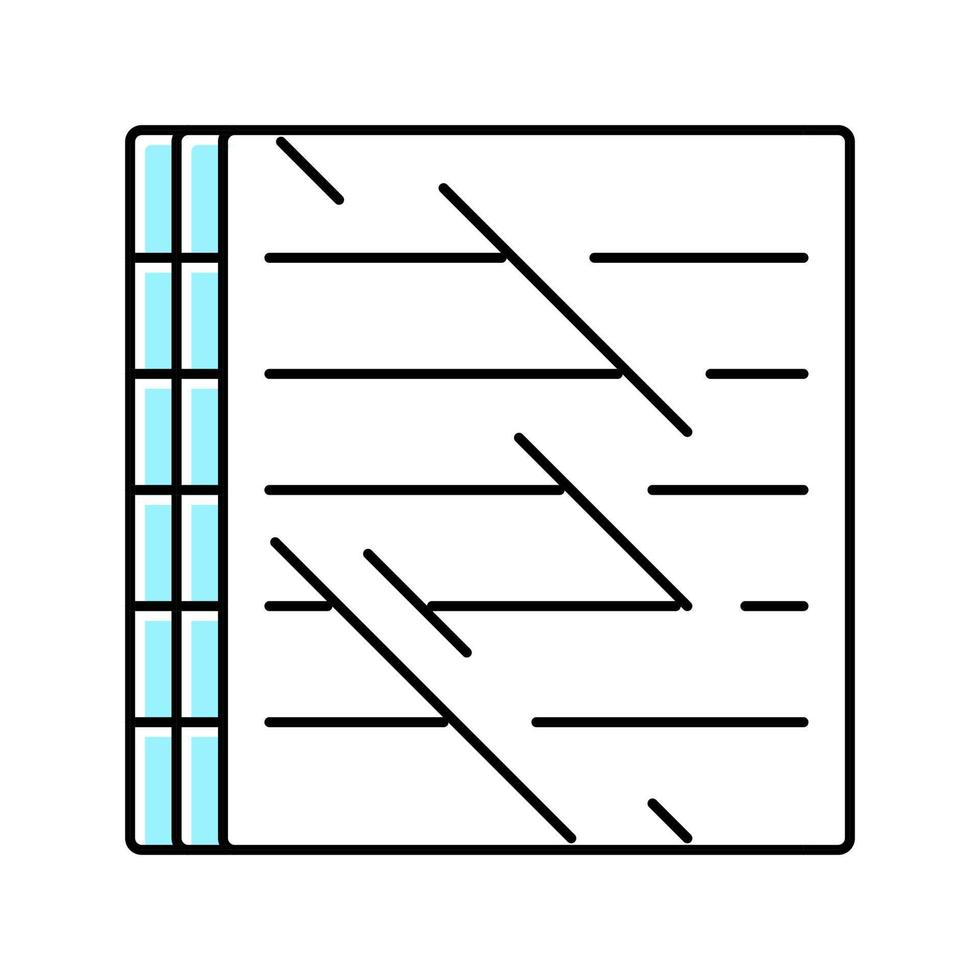 polycarbonaat thermoplastische kleur pictogram vectorillustratie vector