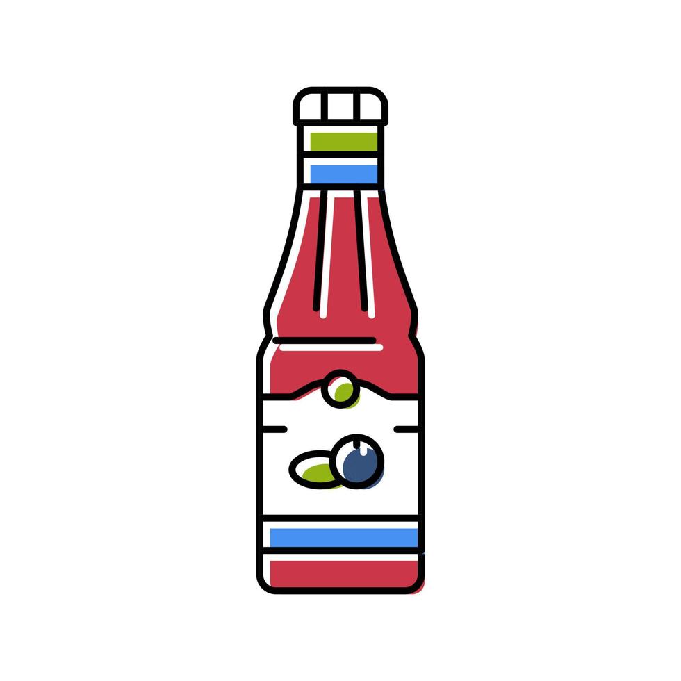 siroop bosbes kleur icoon vector illustratie