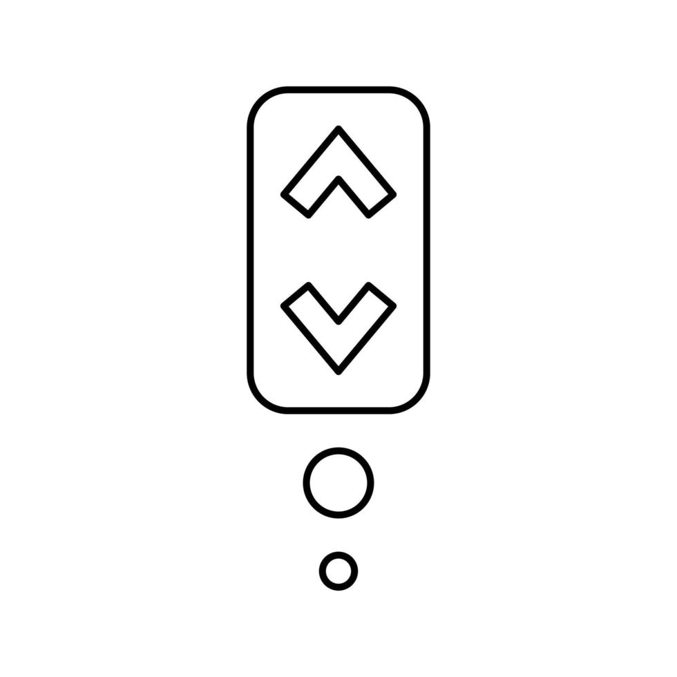 scroll symbool lijn pictogram vectorillustratie vector