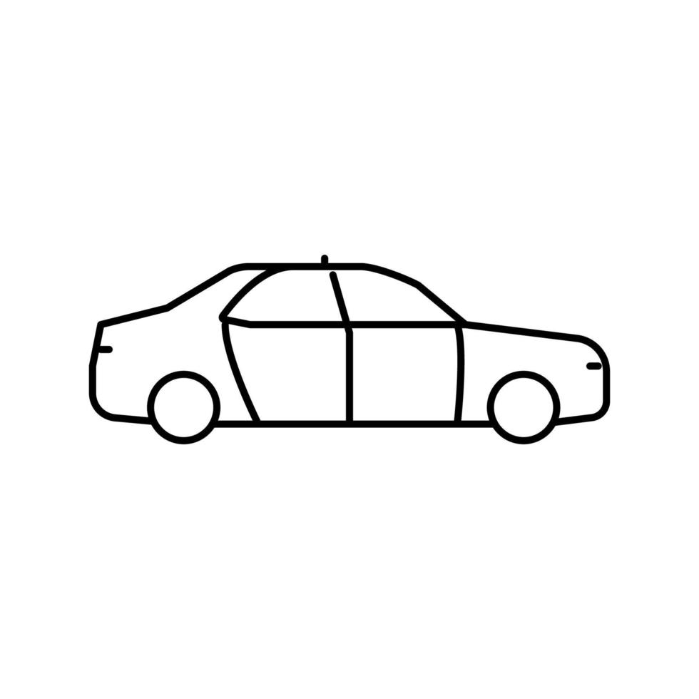 taxi vervoer lijn pictogram vectorillustratie vector