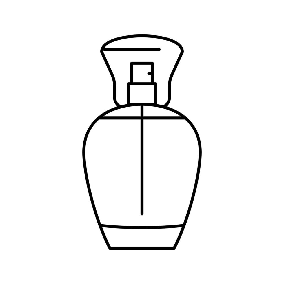 Product geur fles parfum lijn icoon vector illustratie