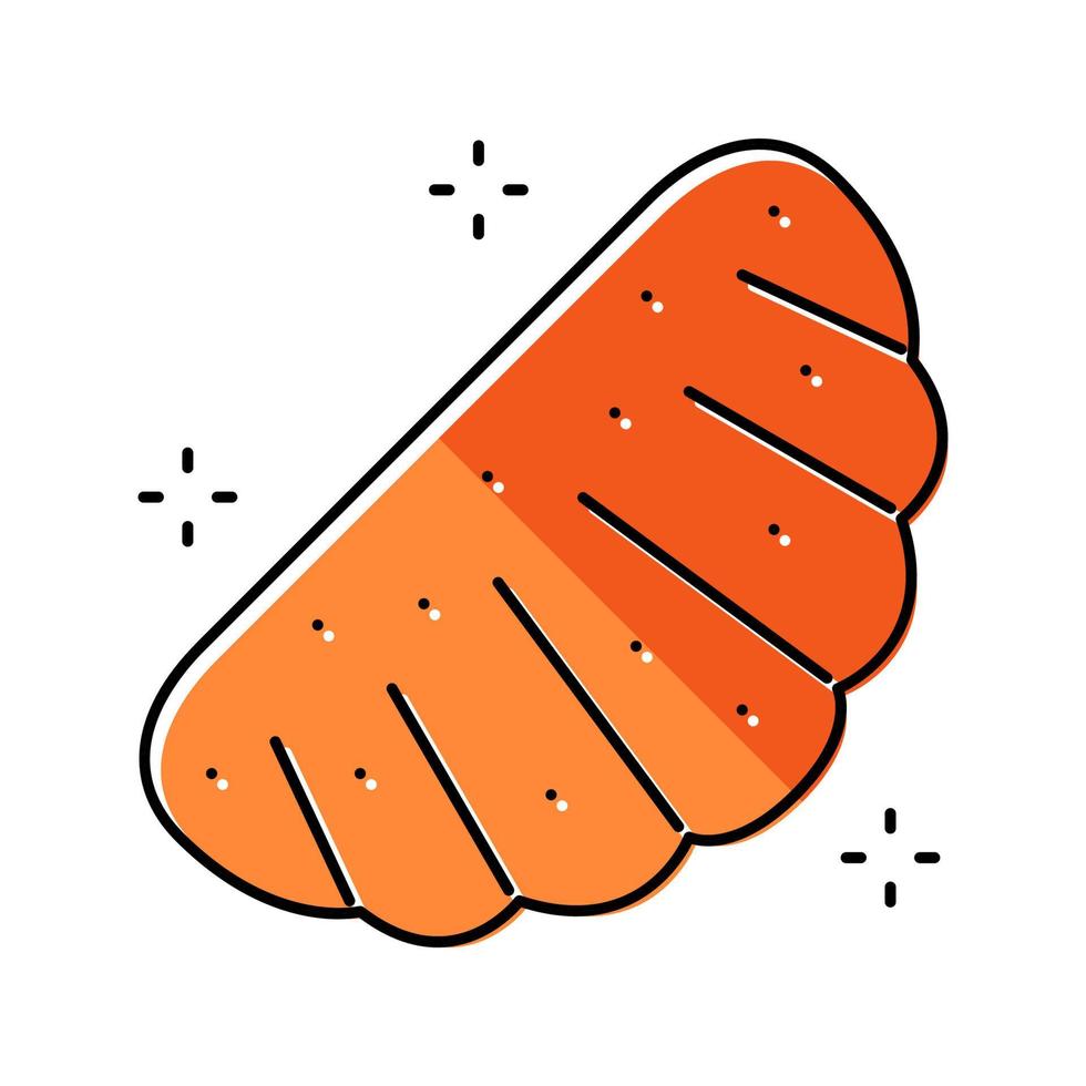 oranje gelei snoep kleverig kleur icoon vector illustratie