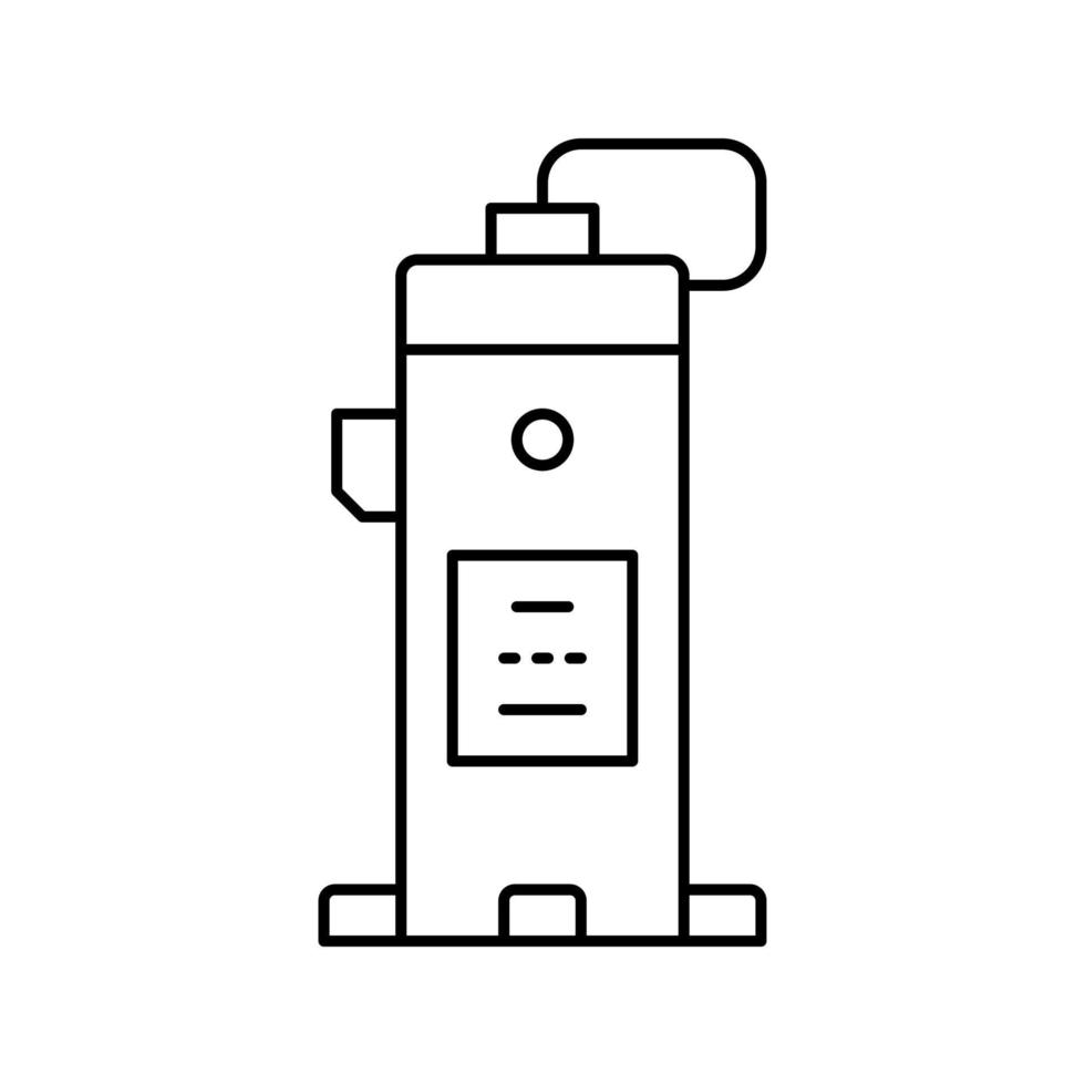 industriële luchtcompressor lijn pictogram vectorillustratie vector