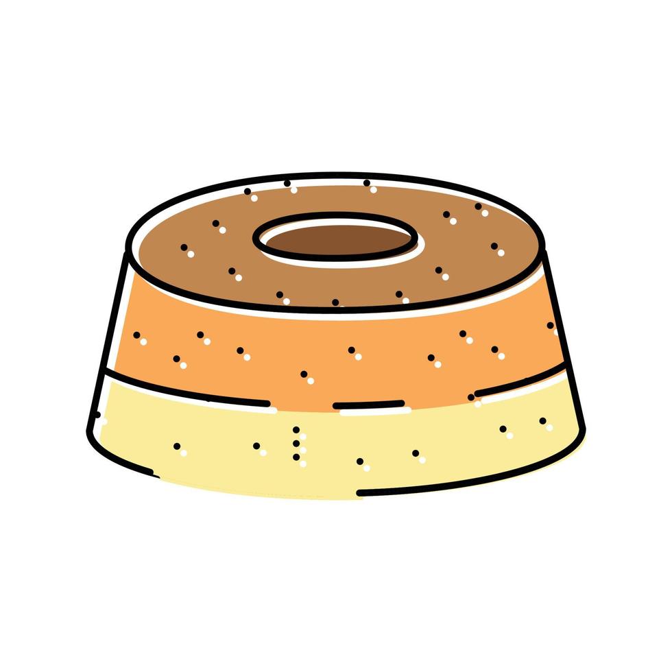 voedsel taart toetje kleur icoon vector illustratie