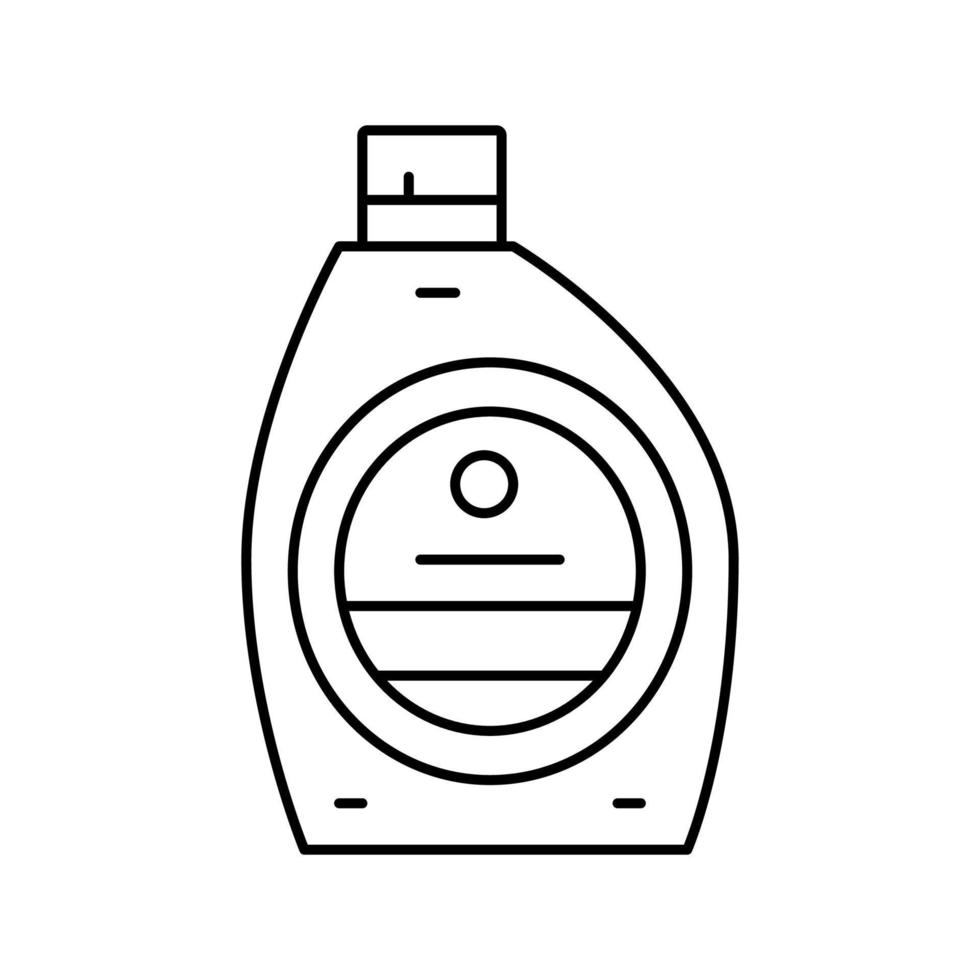 wasmiddel voor wassen en schoonmaken lijn pictogram vectorillustratie vector