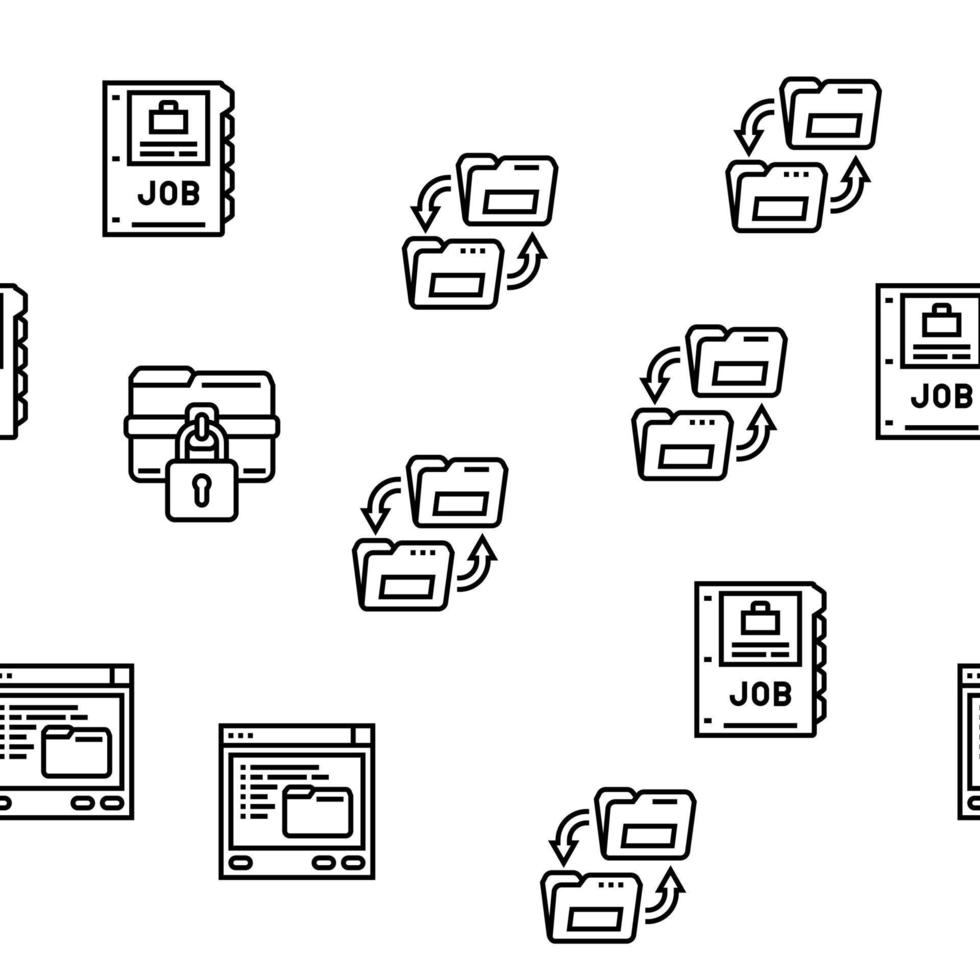 map papier bedrijf het dossier leeg vector naadloos patroon