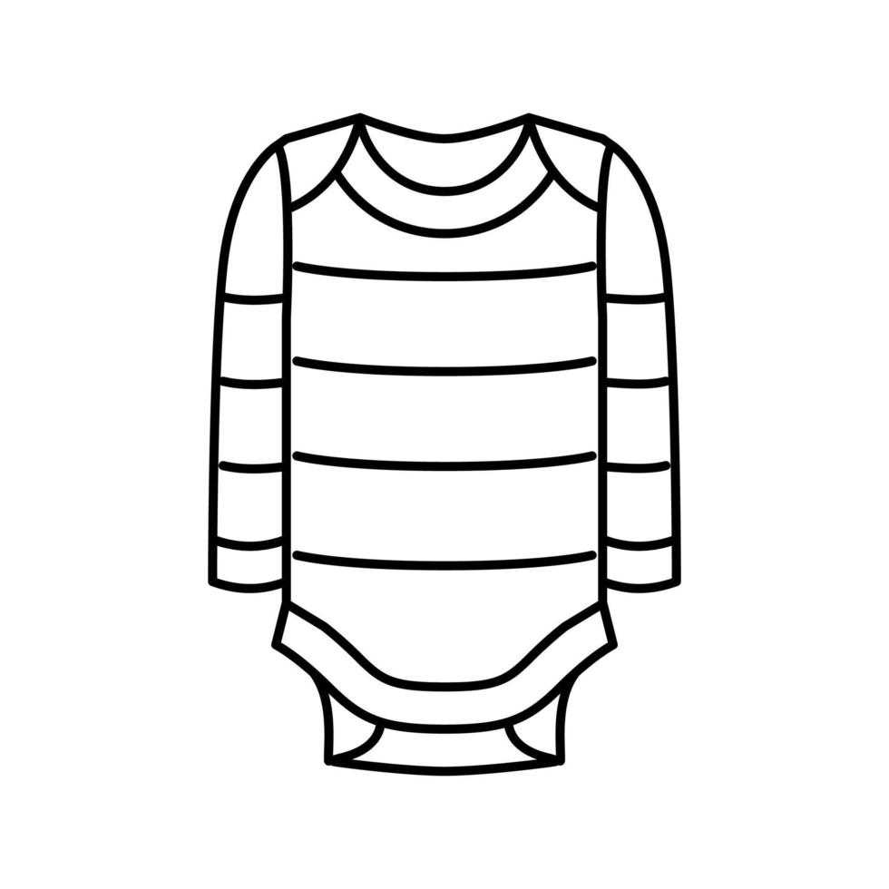footie broek baby kleding lijn icoon vector illustratie