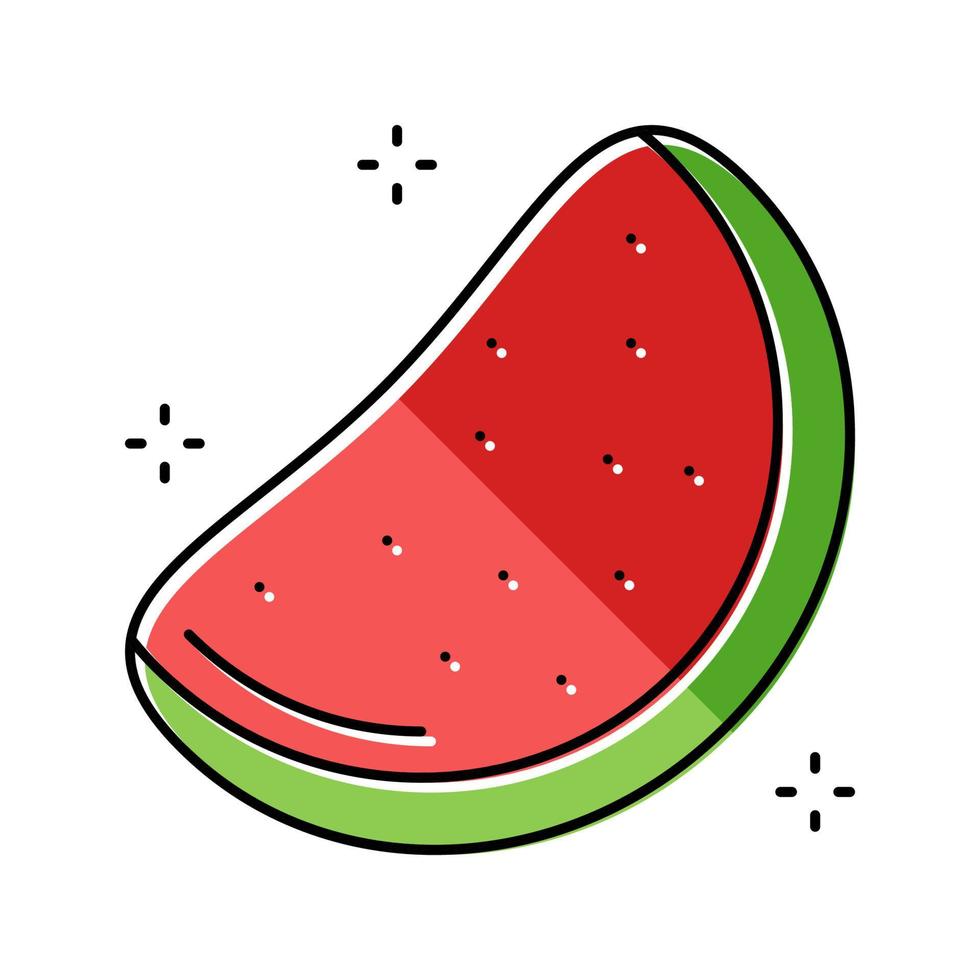 watermeloen gelei snoep kleverig kleur icoon vector illustratie