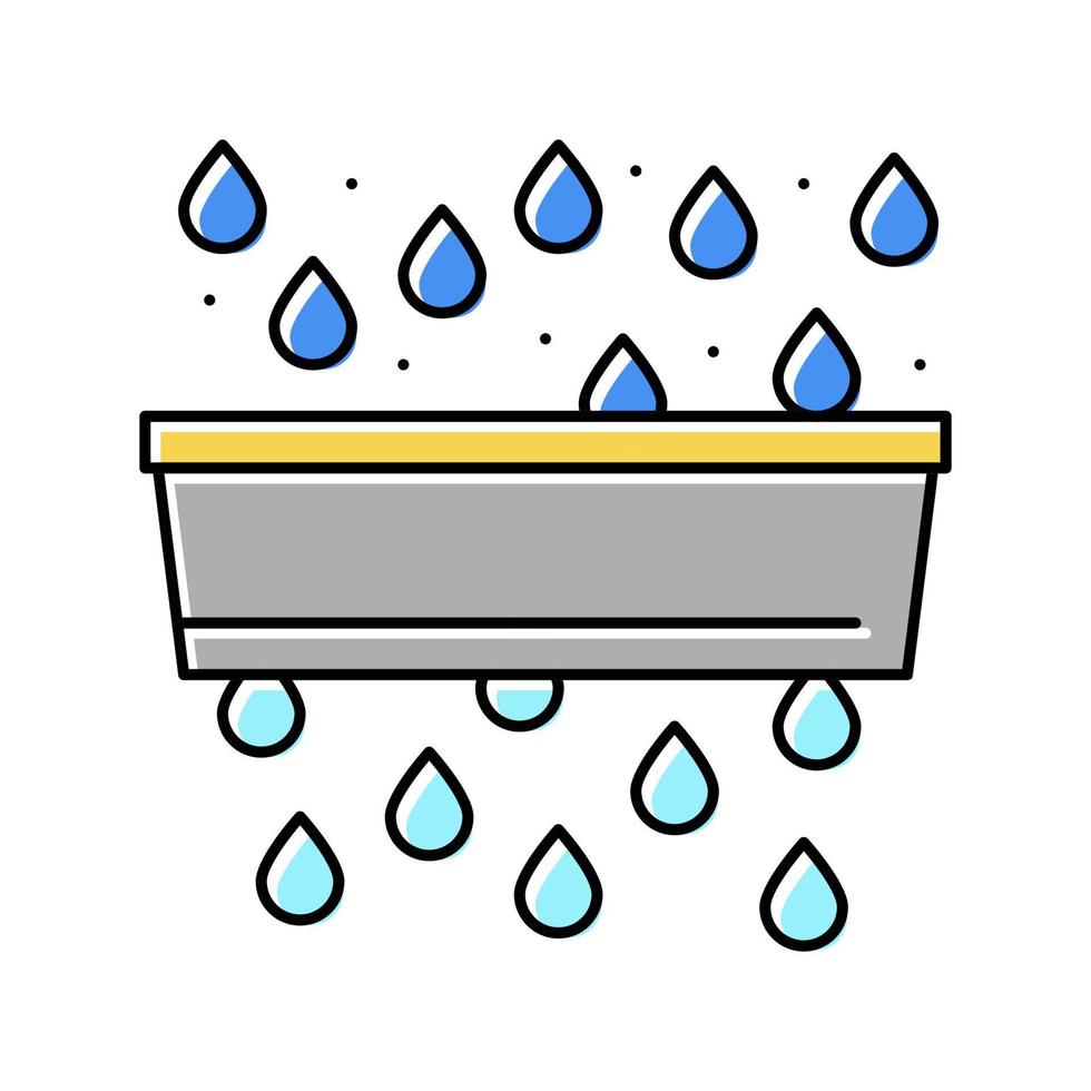 waterzuivering en vervuiling kleur pictogram vectorillustratie vector