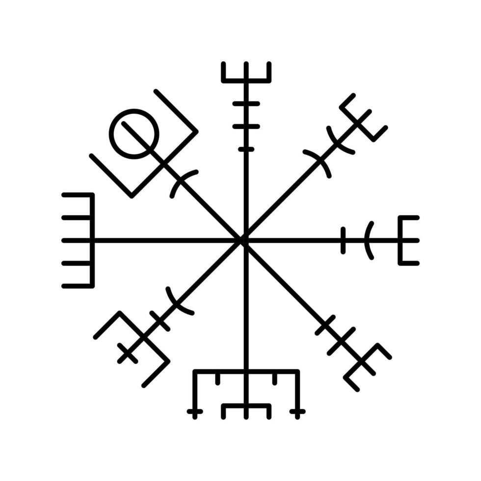 embleem viking kleur icoon vector illustratie