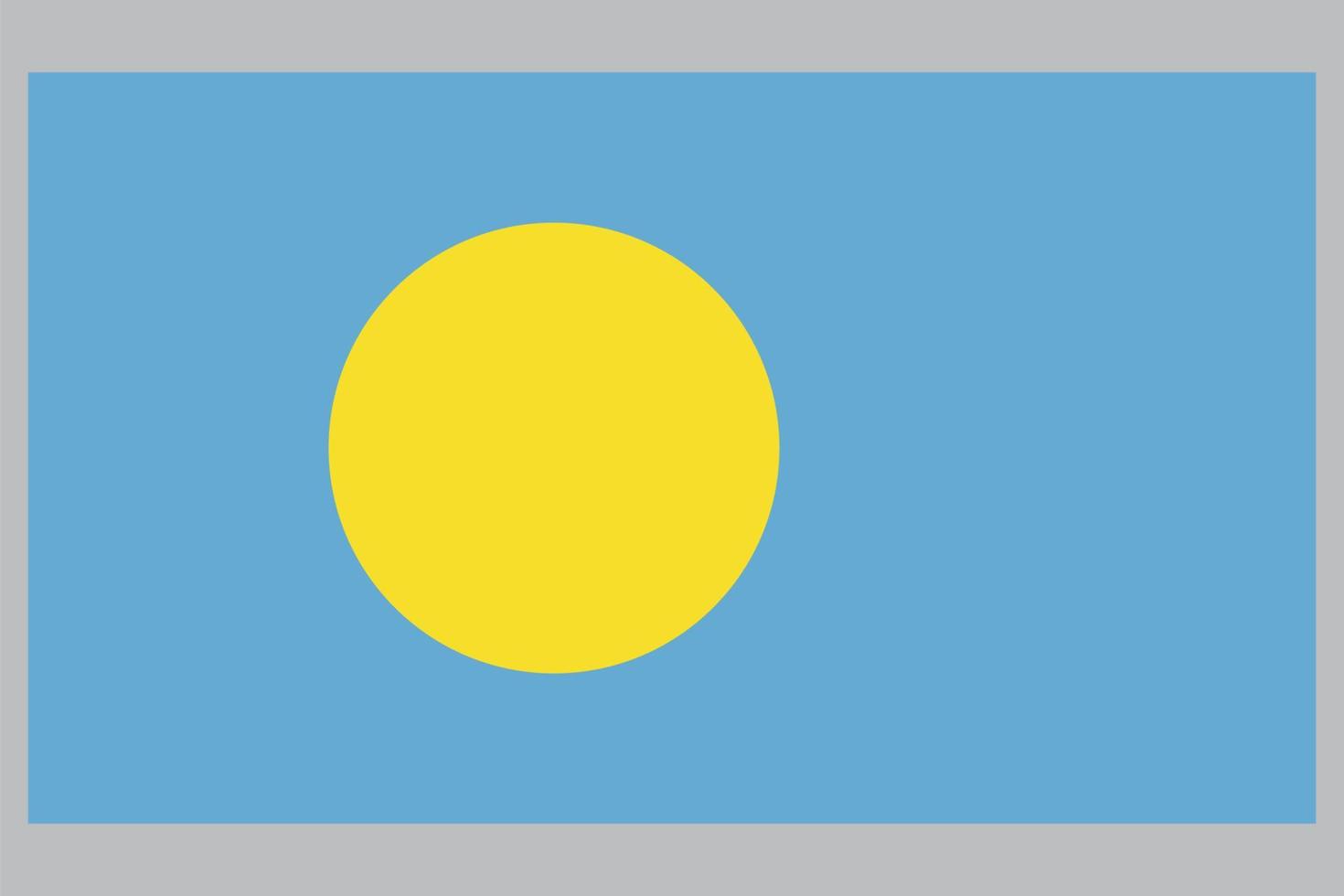 palau vlag vector