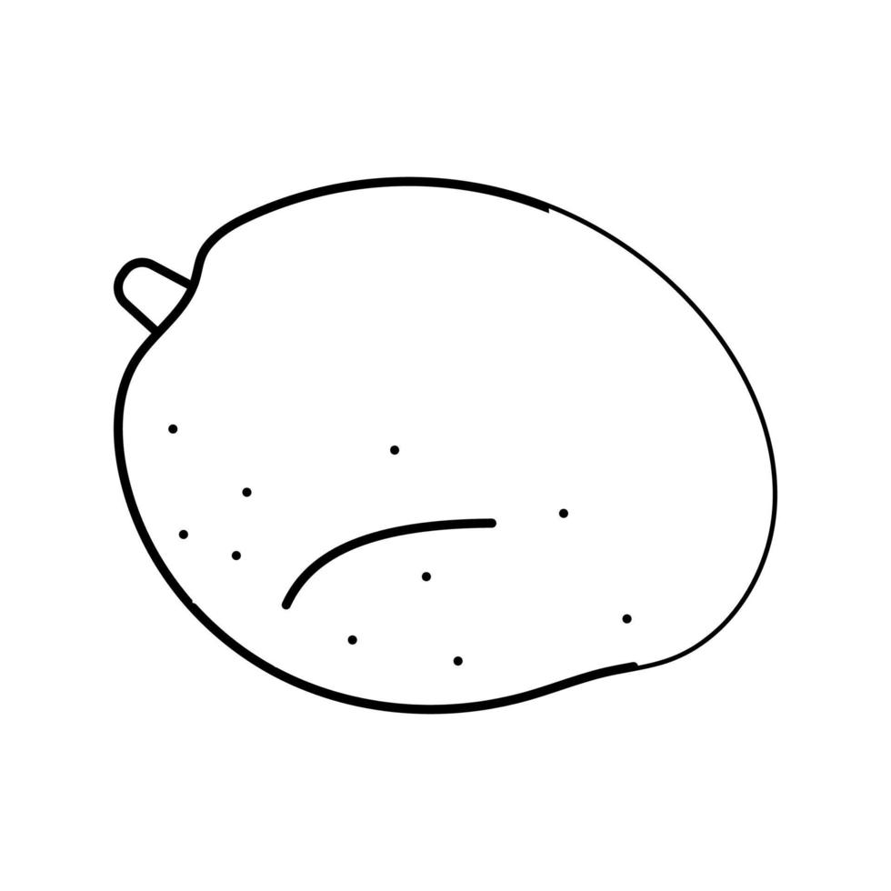 mango rijp heerlijk lijn icoon vector illustratie