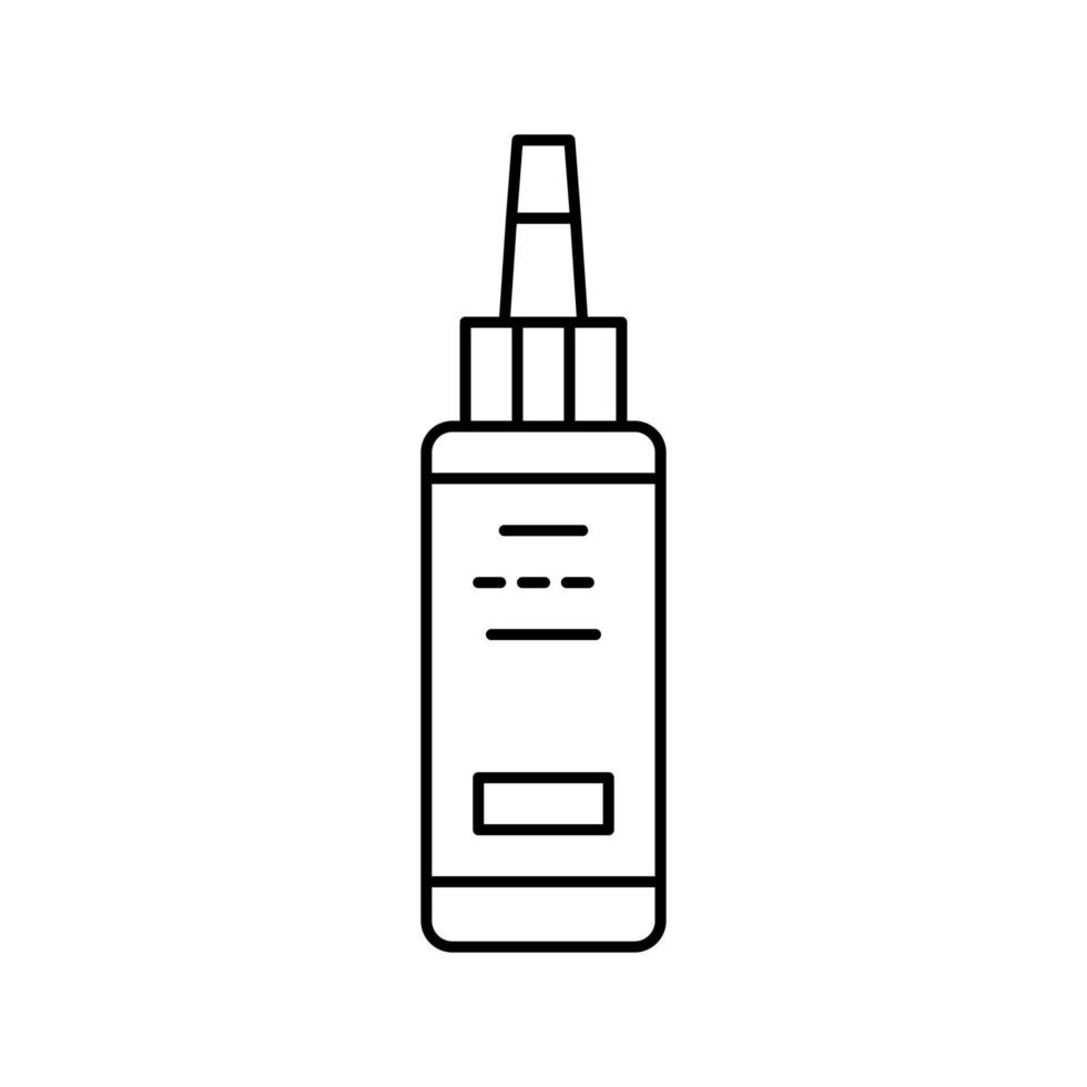 haargroei serum lijn pictogram vectorillustratie vector