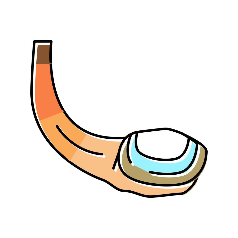 geoduck grote Oceaan clam kleur icoon vector illustratie