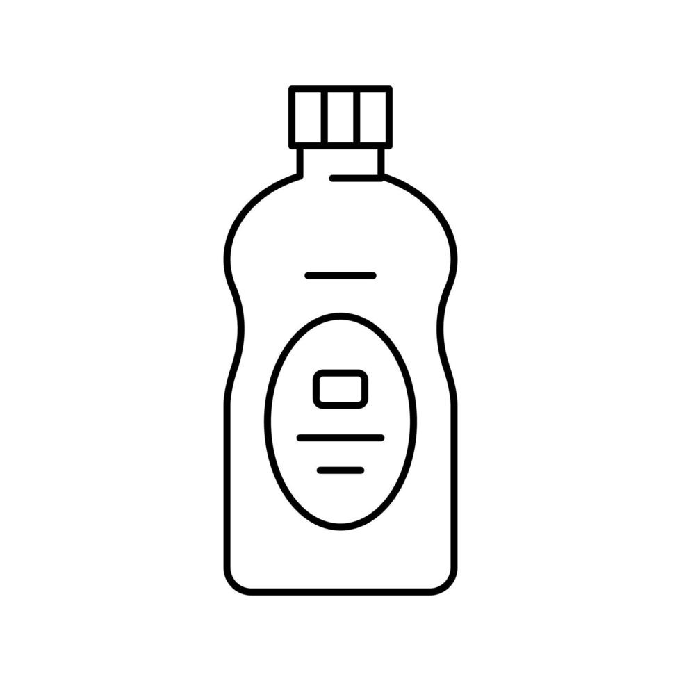 baby olie natuurlijke cosmetische lijn pictogram vectorillustratie vector