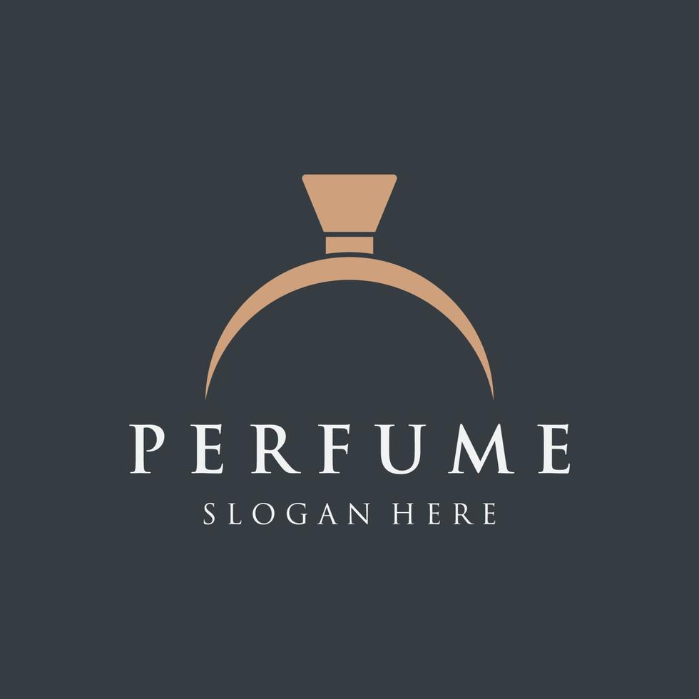 geïsoleerd luxe parfum parfum kunstmatig creatief logo ontwerp kan worden gebruikt voor bedrijf, bedrijf, kunstmatig en parfum winkel. vector