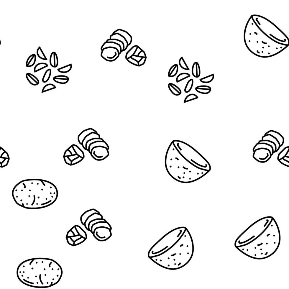 aardappel groente voedsel rauw vers vector naadloos patroon