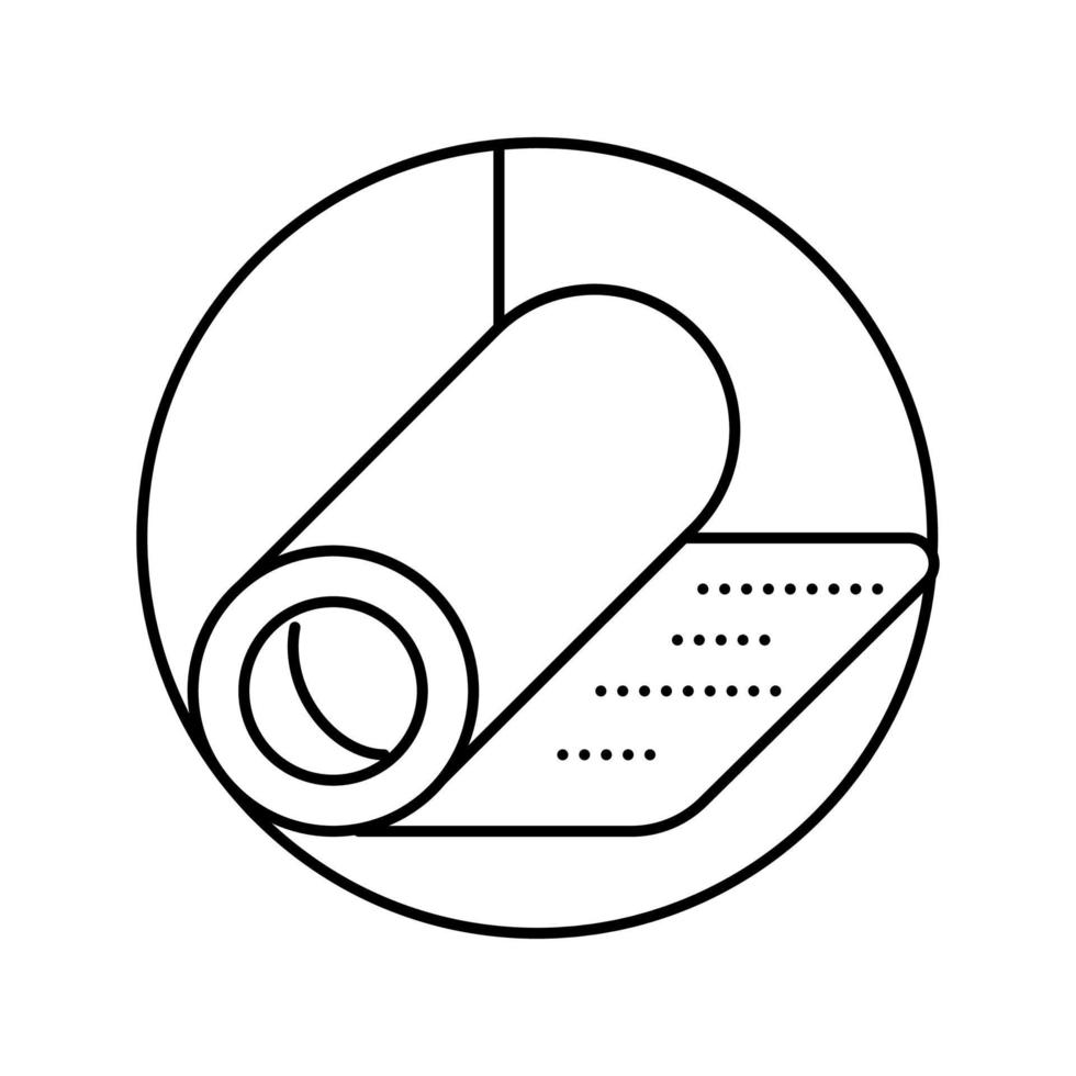 ondervloer voor parketplank lijn pictogram vectorillustratie vector