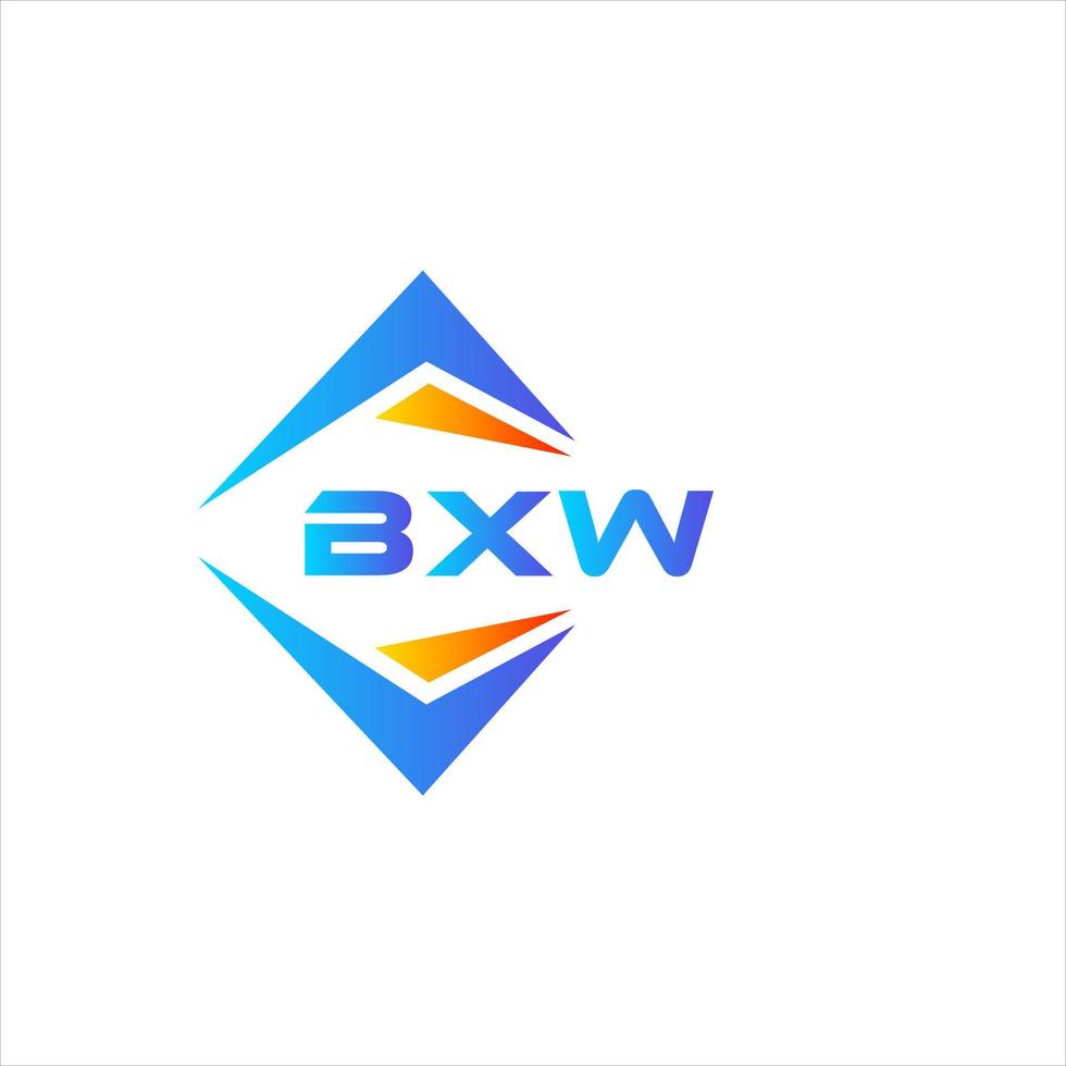 bxw abstract technologie logo ontwerp Aan wit achtergrond. bxw creatief initialen brief logo concept. vector