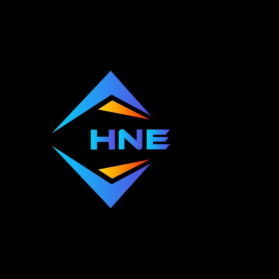 hne abstract technologie logo ontwerp Aan zwart achtergrond. hne creatief initialen brief logo concept. vector