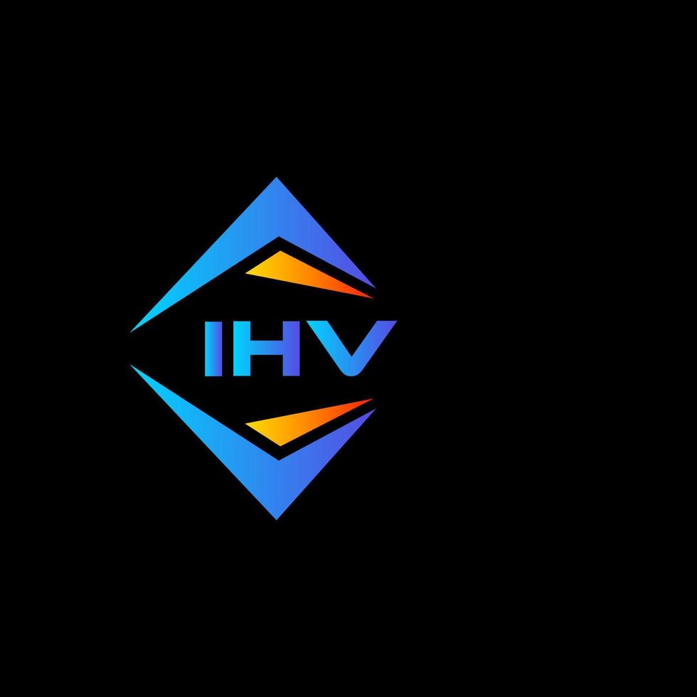 ihv abstract technologie logo ontwerp Aan wit achtergrond. ihv creatief initialen brief logo concept. vector