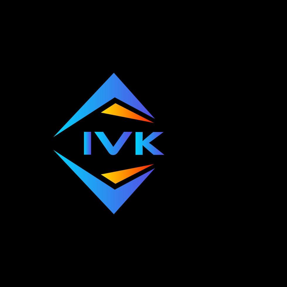 ivk abstract technologie logo ontwerp Aan wit achtergrond. ivk creatief initialen brief logo concept. vector