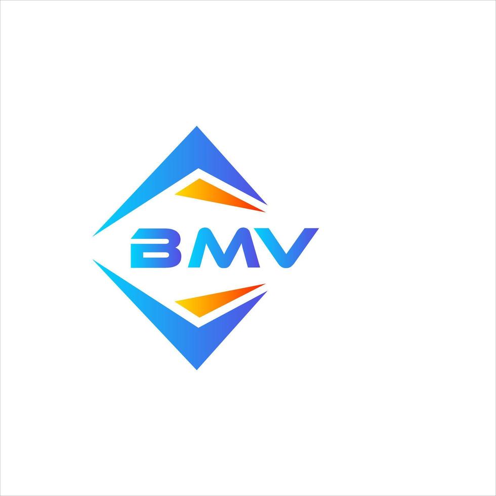bmv abstract technologie logo ontwerp Aan wit achtergrond. bmv creatief initialen brief logo concept. vector