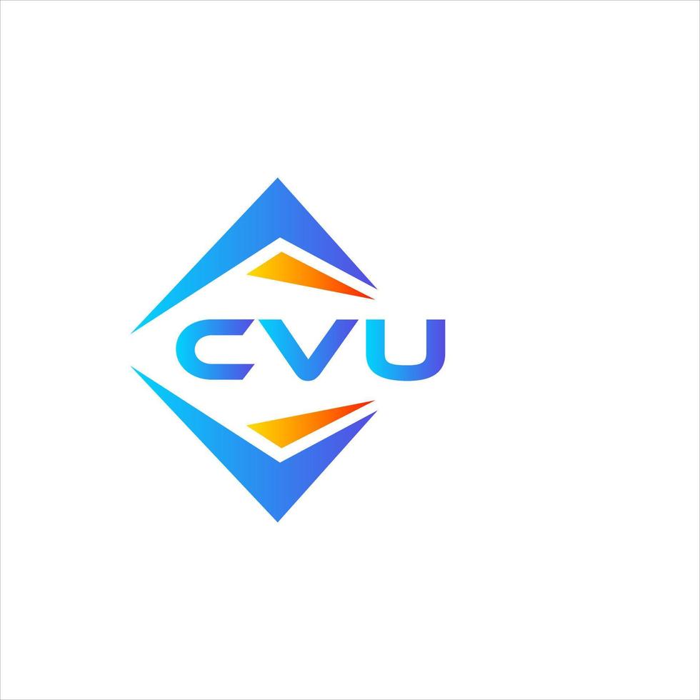 cvu abstract technologie logo ontwerp Aan wit achtergrond. cvu creatief initialen brief logo concept. vector